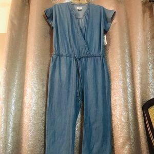 Short sleeve, long romper.